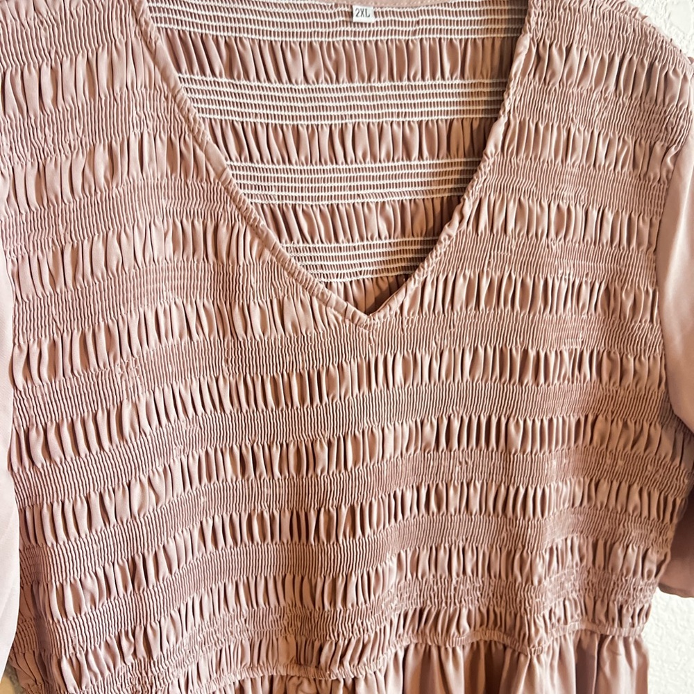 Elegant Mauve / Taupe Dress - Picture 7 of 8